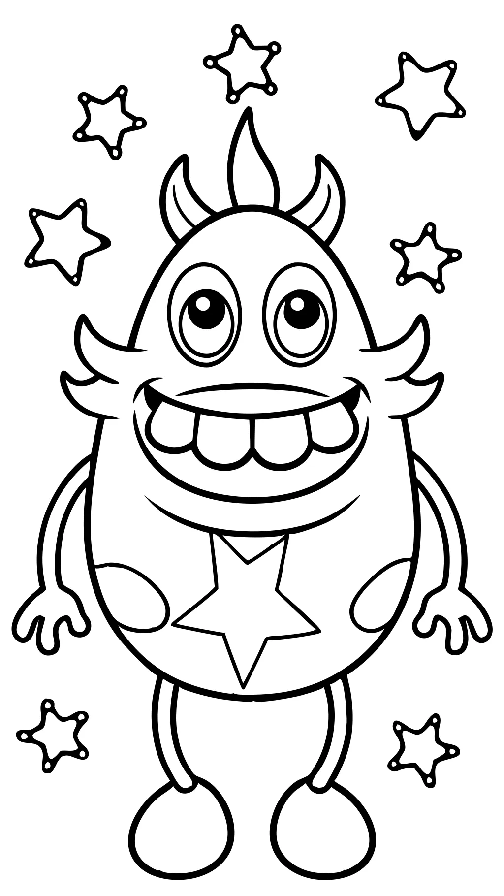 coloring pages of monsters